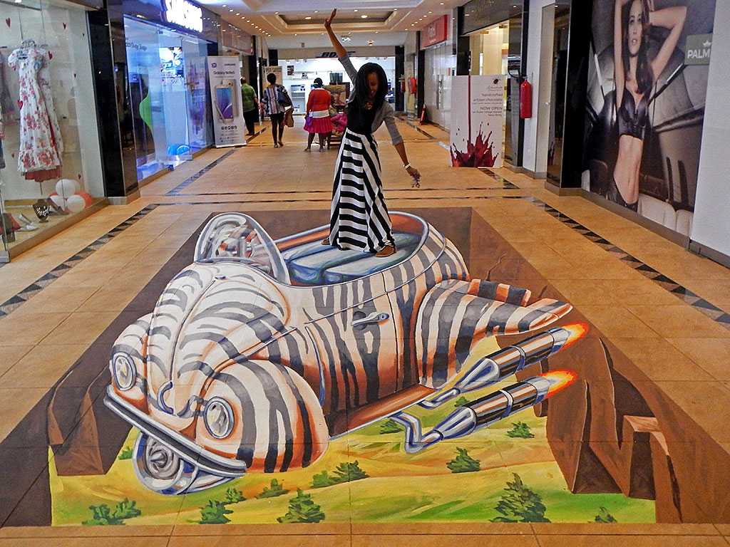 3D Streetpainting Street art  festival Nairobi  Kenya 3D 